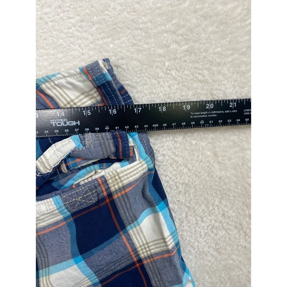 Hollister Plaid Shorts‎ Preppy Men's Casual Blue White Size 32